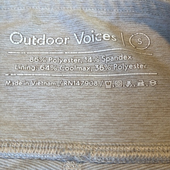 Outdoor Voices Leggings Womens Large Beige Pants Activewear Compression Yoga - Picture 7 of 9